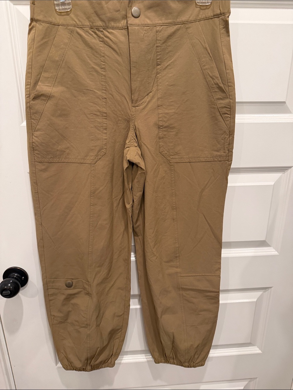 Casual Cargo Jogger Pants - Tan